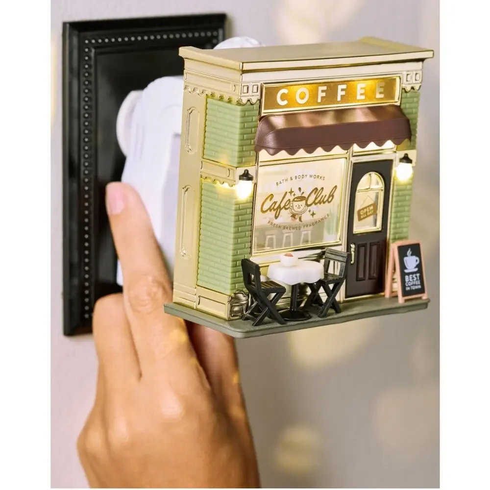 Bath & Body Works Coffee Shop Projector Nightlight Wallflowers Fragrance Plug